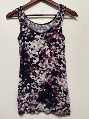 Mossimo Supply Co. Black & Brown Marble-Print Tank